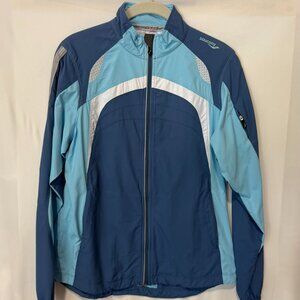 Saucony Windbreaker Jacket in Blue Colorblock (Size M)